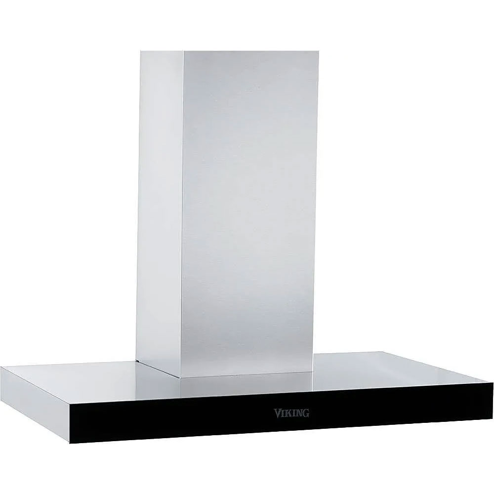 Viking MVWHS636BG RVL 36 inch Chimney Wall Slim Design Hood with 390 CFM, LED Lighting, Electronic Touch Controls with Blue LED Back Lighting, in Stainless Steel