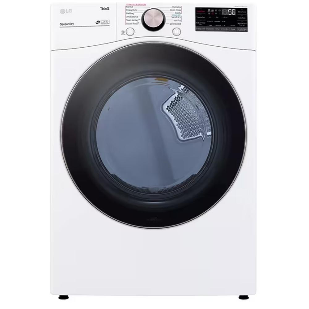 LG DLGX4001 27 inch Front Load Vented Gas Dryer with 7.4 cu. ft. Capacity, Smart Wi-Fi Enabled, 12 Programs, TurboSteam, Energy Star