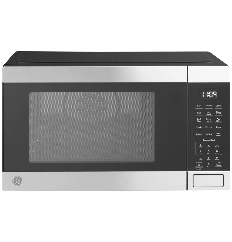 GE JES1109RRSS 1 Cu. Ft. Countertop Convection Microwave Oven with Air Fry