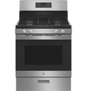 GE JGBS61 30 inch Freestanding Gas Range with 4 Burners, 4.8 cu. ft. Oven Capacity, Continuous Grates and Broiler Drawer
