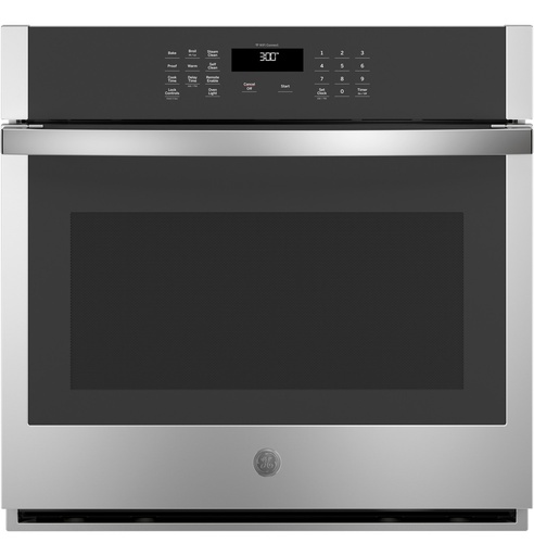 [JTS3000SNSS] GE JTS3000 30 inch Smart Built-In Single Wall Oven with 5 cu. ft. Total Capacity, Self-Clean with Optional Steam Clean and Hidden Bake Element (Stainless Steel)