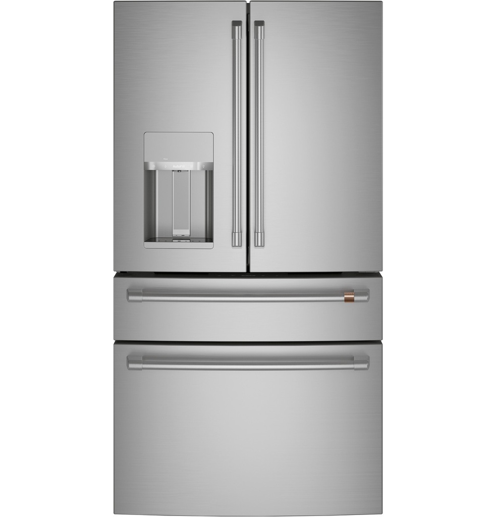 Cafe CXE22DP 36 inch Counter Depth Smart French Door 4-Door Refrigerator with 22.3 cu. ft. Capacity, Convertible Drawer and Hands-Free Autofill