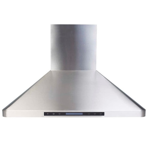 [VEHOOD36CH] Verona VEHOOD36CH 36 inch Chimney Wall Hood with 600 CFM, Stainless Steel Baffle Filters, LED Lighting, Remote Controller in Stainless Steel