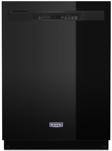 [MDB4949SKB] Maytag MDB4949S 24 inch Built-In Full Console Dishwasher with 14 Place Settings, Stainless Steel Tub, PowerBlast Cycle and Dual Power Filtration (Black)
