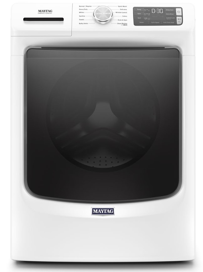 Maytag MHW6630H 27 inch Front Load Washer with 4.8 cu. ft. Capacity, Extra Power and 16 Hr Fresh Hold Option