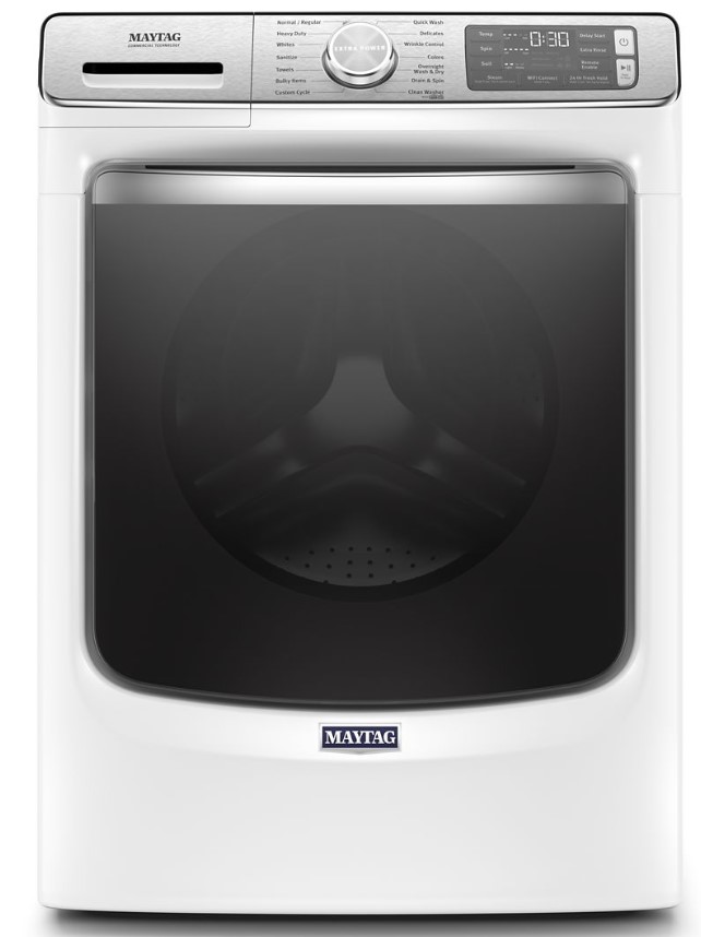 Maytag MHW8630H 27 inch Smart Front Load Washer with 5 cu. ft. Capacity, Extra Power, Quick Wash Cycle and 24-Hr Fresh Hold option