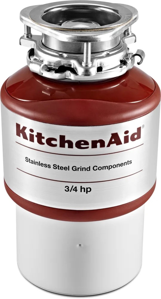 KitchenAid KCDI075B 3/4 HP Continuous Feed Food Waste Disposer - Direct Wire
