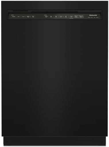 [KDFE204KBL] KitchenAid KDFE204K 24 inch Built-In Full Console Dishwasher with 13 Place Settings, 3rd Rack, ProWash Cycle  (Black)