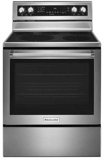 [KFEG500ESS] KitchenAid KFEG500E 30 inch Freestanding Electric Range with 5 Elements, 6.4 Cu. Ft. Capacity and Even-Heat True Convection (Stainless Steel)