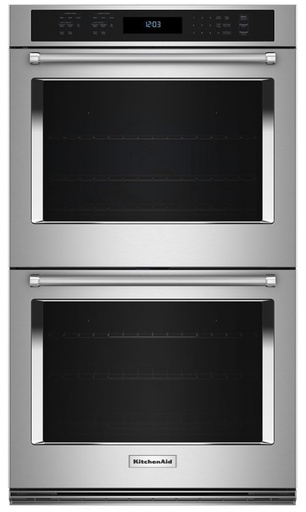 [KOED530PSS] KitchenAid KOED530P 30 inch Built-In Double Wall Oven with 10 cu. ft. Total Capacity, Air Fry Mode and Even-Heat True Convection (Stainless Steel)