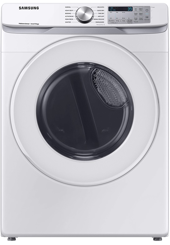 Samsung DVG51CG8000 27 inch Smart Gas Dryer with 7.5 cu. ft. Capacity, Sensor Dry, Interior Drum Light, Lint Filter Indicator and Reversible Door