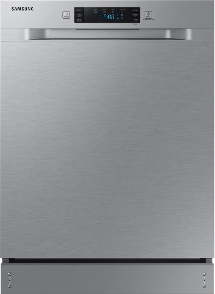 Samsung DW60R2014US 24 inch Dishwasher with 12 Place Settings, Stainless Steel Tub, Adjustable Rack, Recessed Handle, ADA Compliant, in Stainless Steel