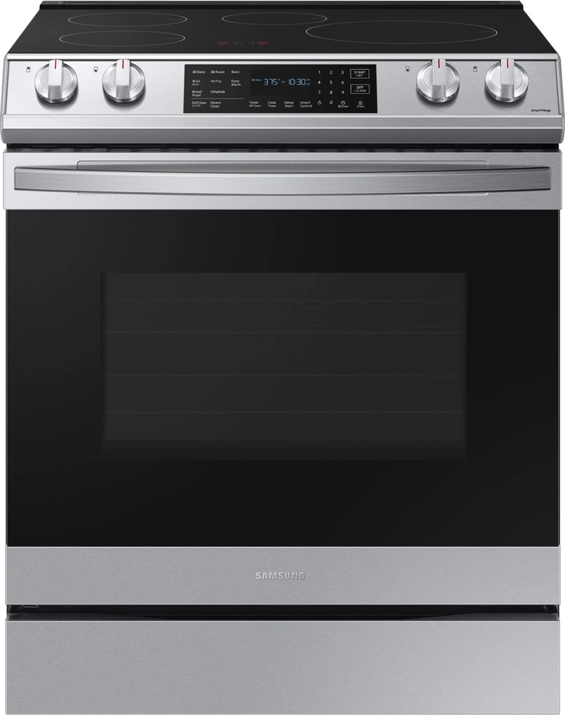 Samsung NE63B8611S 30 inch Smart Slide-In Induction Range with 4 Elements, 6.3 cu. ft. Oven Capacity, Air Fry, and Convection+ Oven