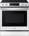 Samsung NE63BB851112 30 inch Bespoke Smart Slide-In Electric Range with 6.3 cu. ft. Oven Capacity, 5 Elements, Air Fry, Convection and ADA Compliant in White Glass