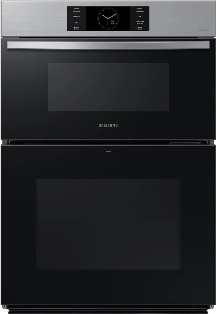 Samsung NQ70C 30 inch Bespoke Smart Microwave Combination Wall Oven with 7 cu. ft. Capacity, Air Fry, Air Sous Vide, Flex Duo, Full Steam Cook and 7 inch LCD Display