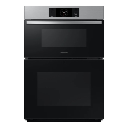 [NQ70CG700DSR] Samsung NQ70C 30 inch Bespoke Smart Microwave Combination Wall Oven with 7 cu. ft. Capacity, Air Fry, Air Sous Vide, Flex Duo, Full Steam Cook and 7 inch LCD Display (Stainless Steel)