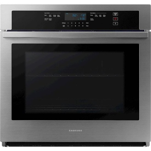 [NV51T5511SS] Samsung NV51T5511S 30 inch Smart Single Wall Oven with 5.1 cu. ft. Capacity, Digital Touch Controls, Blue Ceramic Interior, Wi-fi (Stainless Steel)