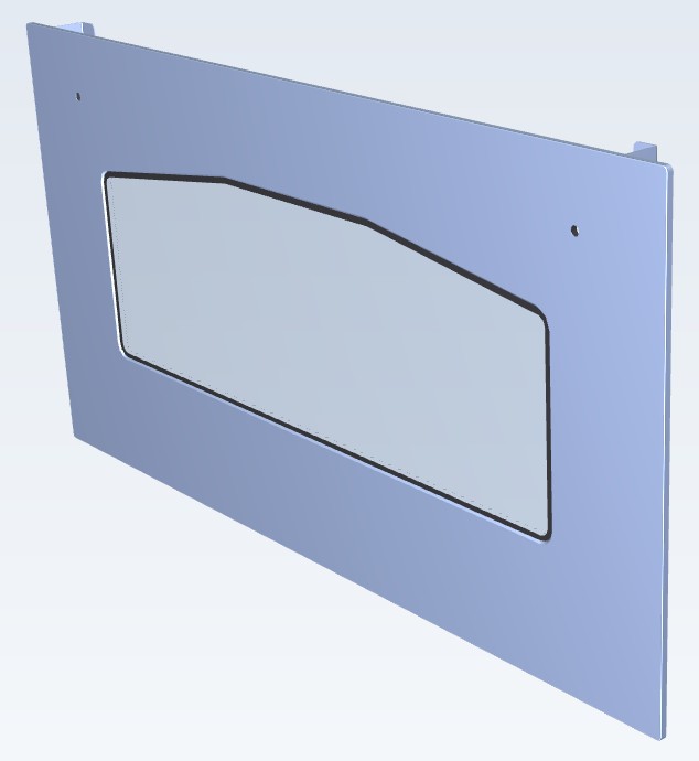 ILVE Parts EG9849028000012 DOOR GLASS / WHITE