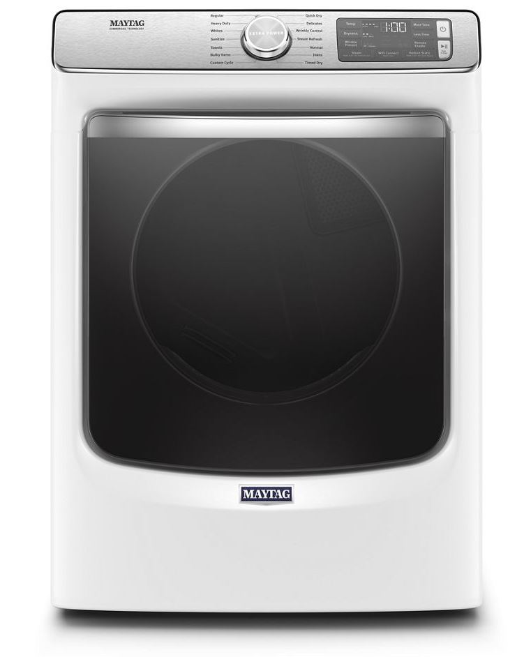 Maytag MGD8630H 27 inch Smart Gas Dryer with 7.3 cu. ft. Capacity, Extra Power, Steam, Advanced Moisture Sensing Plus