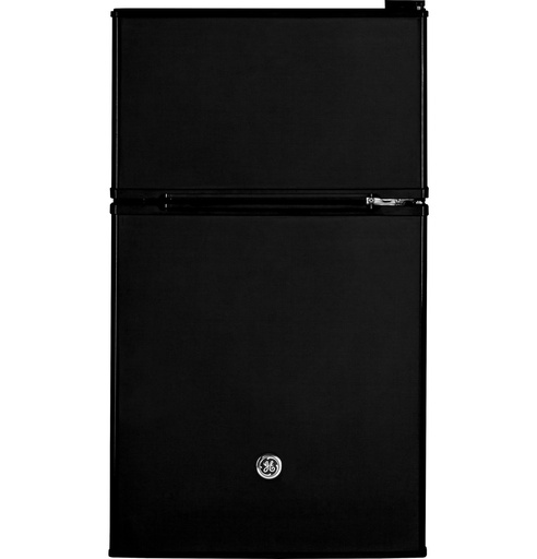 [GDE03GGKBB] GE GDE03G 19 inch Top Freezer Compact Refrigerator with 3.1 cu. ft. Capacity, Energy Star, ADA Compliant (Black)