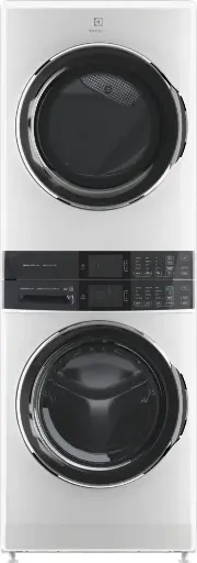 [ELTG7600AW] Electrolux ELTG7600A Laundry Tower Single Unit Front Load 4.5 Washer and 8 cu. ft. Capacity Gas Dryer, SmartBoost, LuxCare Dry (White)
