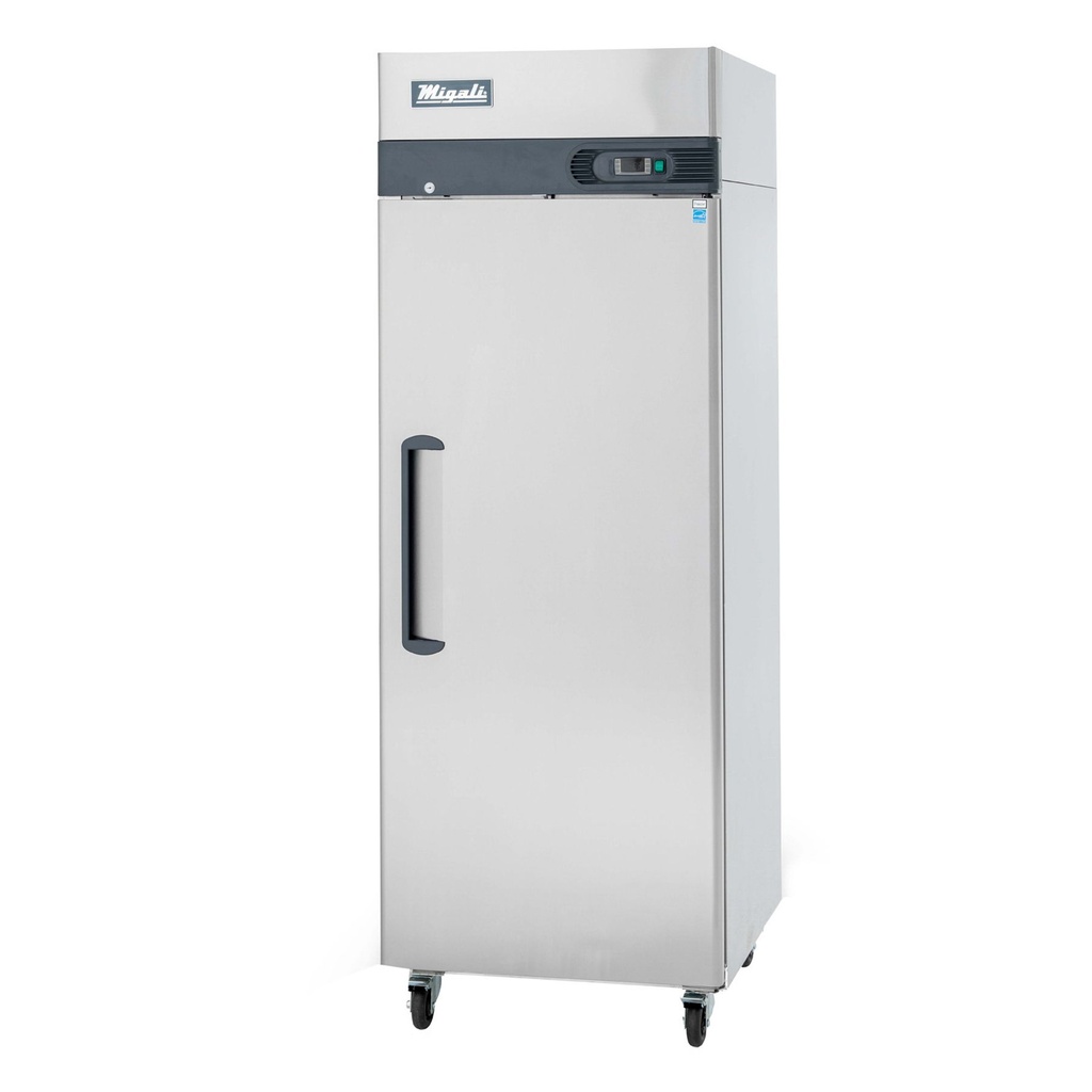 Migali C1FHC 29 inch Commercial 1-Door Reach-In Freezer with 23 cu. ft. Capacity, Horsepower in Stainless Steel