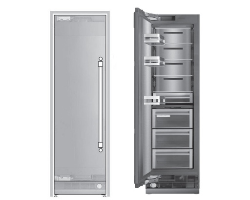 [UFFC24SINPRY] ILVE UFFC24SIN 24 inch Freezer Column with 12.3 cu. ft. Capacity, Automatic Ice Maker, up to 3.9 lb Daily Production, Full Size Ceiling LED Illumination Panel, Panel Ready