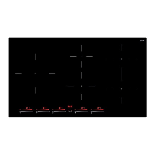 [UHCI36TCRPBK] ILVE UHCI36TCRP Professional Plus II 36 inch Built-In Induction Cooktop with 5 Element Zones in Glossy Black