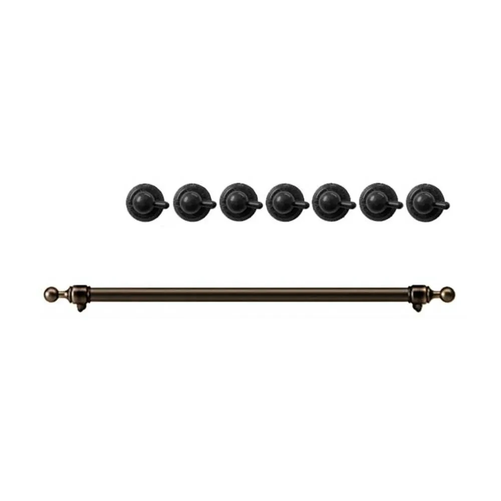 ILVE Burnished Knobs and Handle Bundle for 30 inch Nostalgie Dual Fuel 