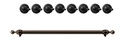 ILVE Burnished Knobs and Handle Bundle for 36 inch Nostalgie Dual Fuel