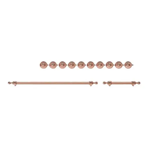 [EN48P62211] ILVE Copper Knobs and Handles Bundle for 48 inch Nostalgie Dual Fuel with Frenchtop