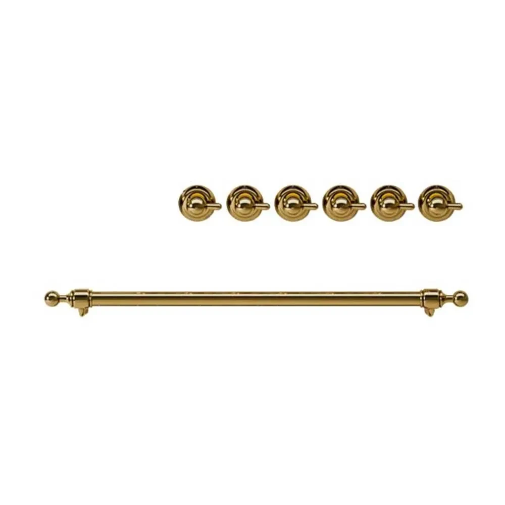 ILVE Brass Knobs and Handle Bundle for 30 inch Nostalgie Induction