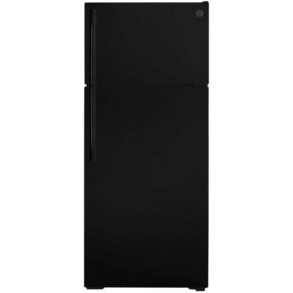 GE GIE18DTNR 28 inch Top Freezer Refrigerator with 17.5 Cu. Ft. Capacity, Energy Star, LED lighting, Adjustable Wire freezer Shelf, Clear Crisper Drawers  