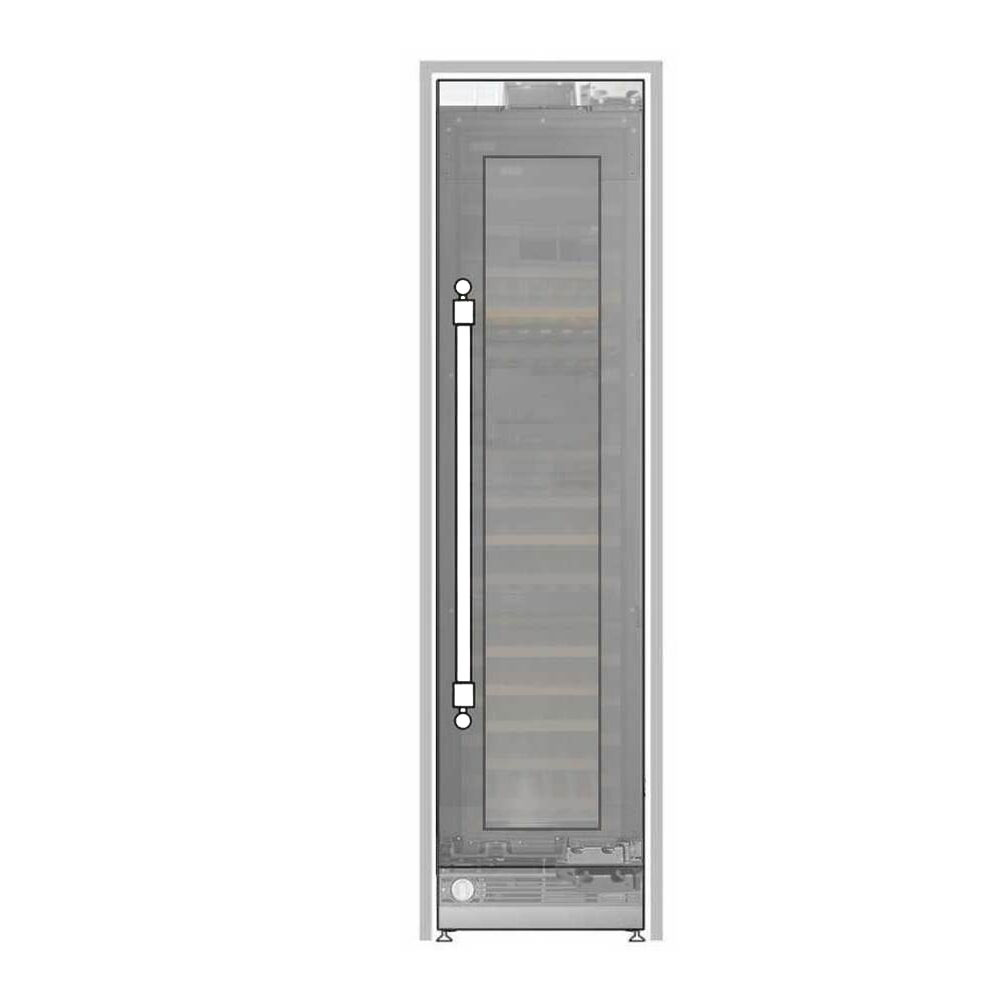 ILVE UWFC24BNNPRY 24 inch Built-In Triple Zone Wine Column with 100 Bottle Capacity, Panel Ready