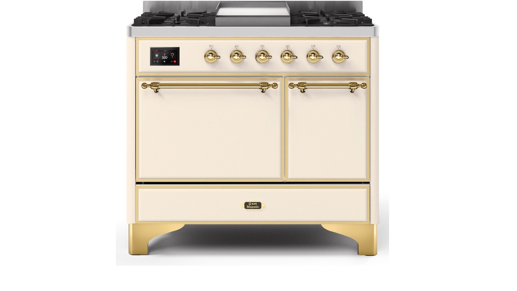 ILVE UMD10F Majestic II 40 inch Dual Fuel Range with 6 Burners, Griddle