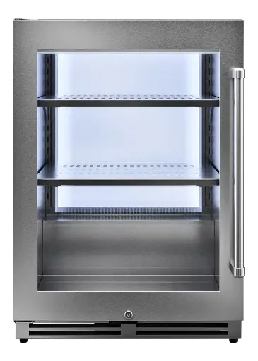 [TBR24ULH] Thor Kitchen TBR24U 24 inch Undercounter Beverage Center with 5.3 cu. ft. Capacity, Triple Pane Glass, in Stainless Steel (Left Hinge)