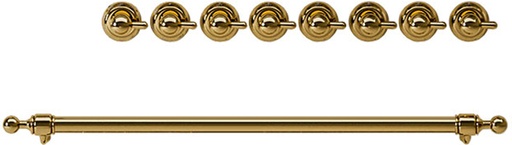 [EN36GI6111] ILVE Brass Knobs and Handle Bundle for 36 inch Nostalgie Induction