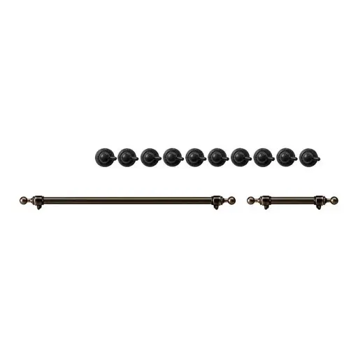 [EN48BI621111] ILVE Burnished Knobs and Handle Bundle for 48 inch Nostalgie Induction
