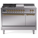 ILVE UP48F Nostalgie II 48 inch Dual Fuel Range with 5.02 cu. ft. Total Double Oven Capacity