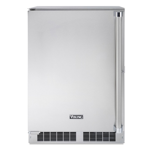 Viking VRUO5241D 5 Series 24 inch Outdoor Undercounter Refrigerator with 5.1 cu. ft. Capacity, Solid Door, Multifunction Controls and Thermal-Efficient Cabinet in Stainless Steel