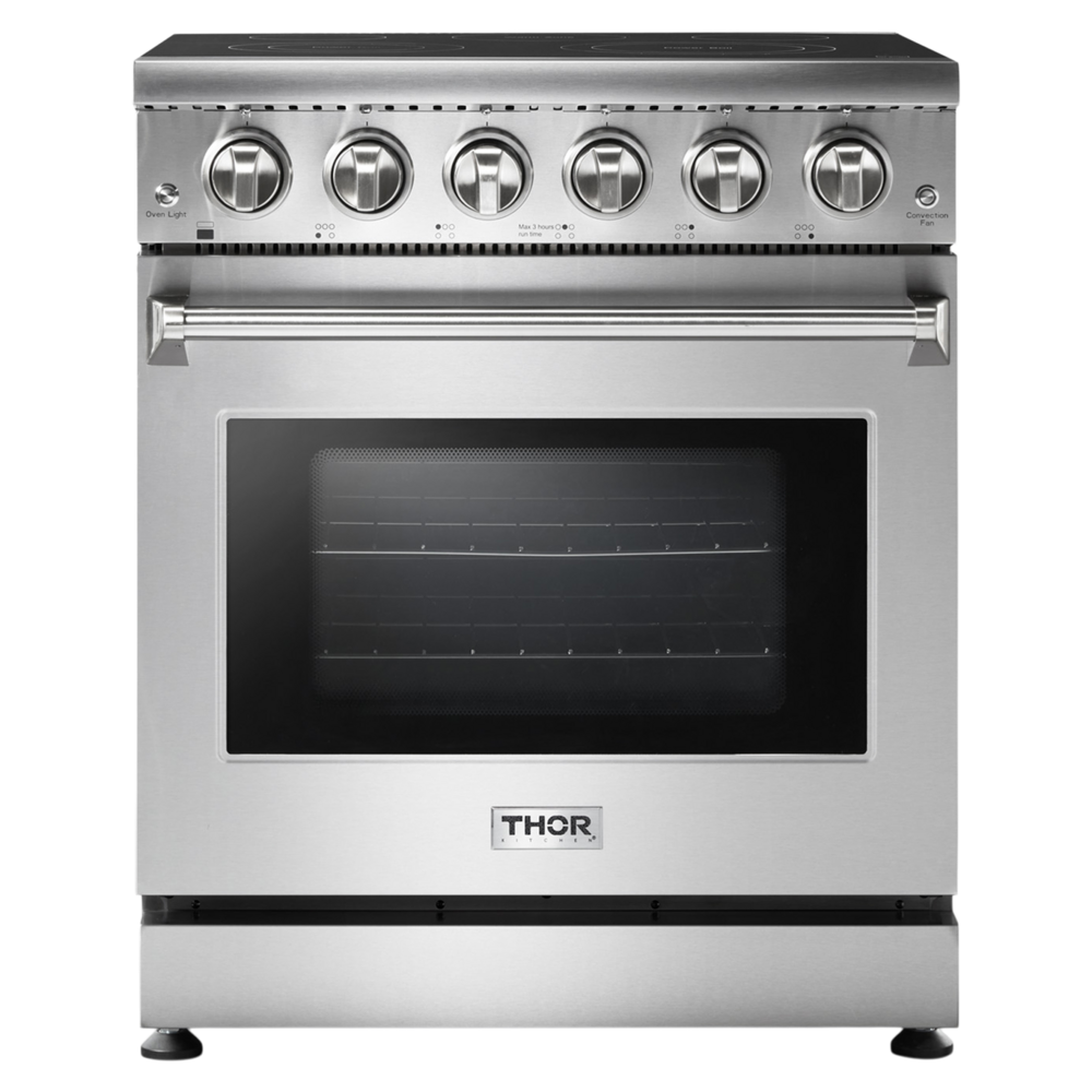 Thor Kitchen HRE3001 30 inch Professional Electric Range with 5 Radiant Elements, 4.55 cu. ft. Oven Capacity, in Stainless Steel