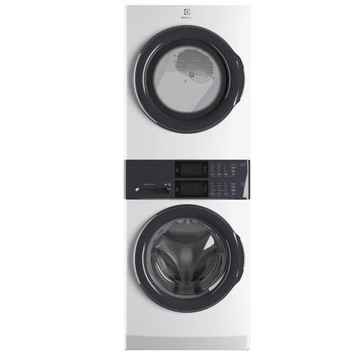 [ELTG7300AW] Electrolux ELTG7300AW 27 inch Laundry Tower Single Unit Front Load 4.4 Washer and 8 cu. ft. Gas Dryer Capacity, LuxCare Wash, in White 
