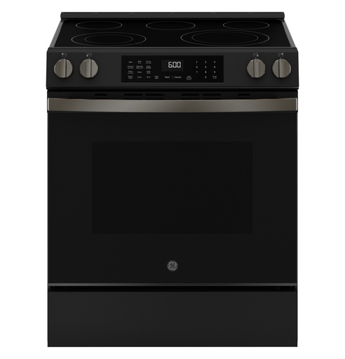 GE GRS600AV 30 inch Smart Slide-In Electric Convection Range with 5 Elements, 5.3 cu. ft. Oven Capacity, No Preheat Air Fry and EasyWash Oven Tray