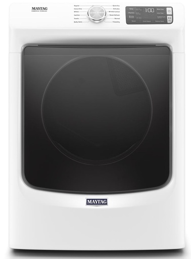 Maytag MED6630 27 inch Electric Dryer with 7.3 cu. ft. Capacity, Extra Power, Steam and Quick Dry Cycle, Extra Power Option , Steam-Enhanced Dryer 