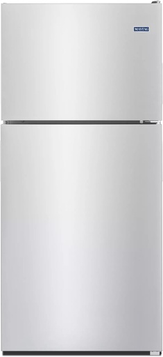 Maytag MRT118FFF 30 inch Top Freezer Refrigerator with 18.15 cu. ft. Capacity, PowerCold and BrightSeries LED Lighting