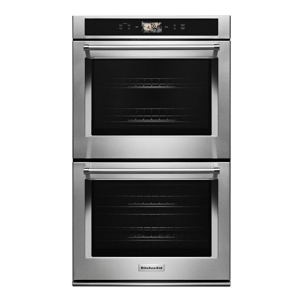 KitchenAid KODE900H 30 inch Smart Built-In Double Wall Oven with 10 cu. ft. Total Capacity, True Convection, Self-Cleaning and Powered Attachments