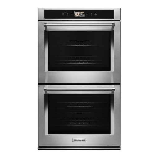 KitchenAid KODE900H 30 inch Smart Built-In Double Wall Oven with 10 cu. ft. Total Capacity, True Convection, Self-Cleaning and Powered Attachments