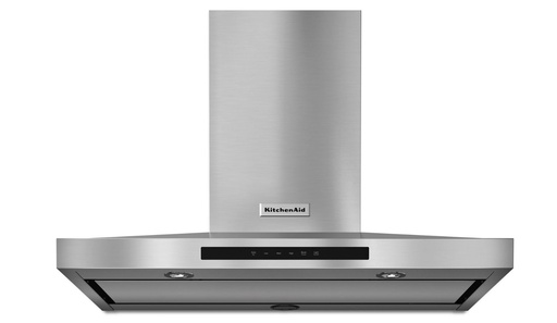 KitchenAid KVWB606 36 inch Chimney Wall Hood with 585 CFM, LED Lighting, Perimeter Ventilation, Automatic Turn On, Removable Filters 