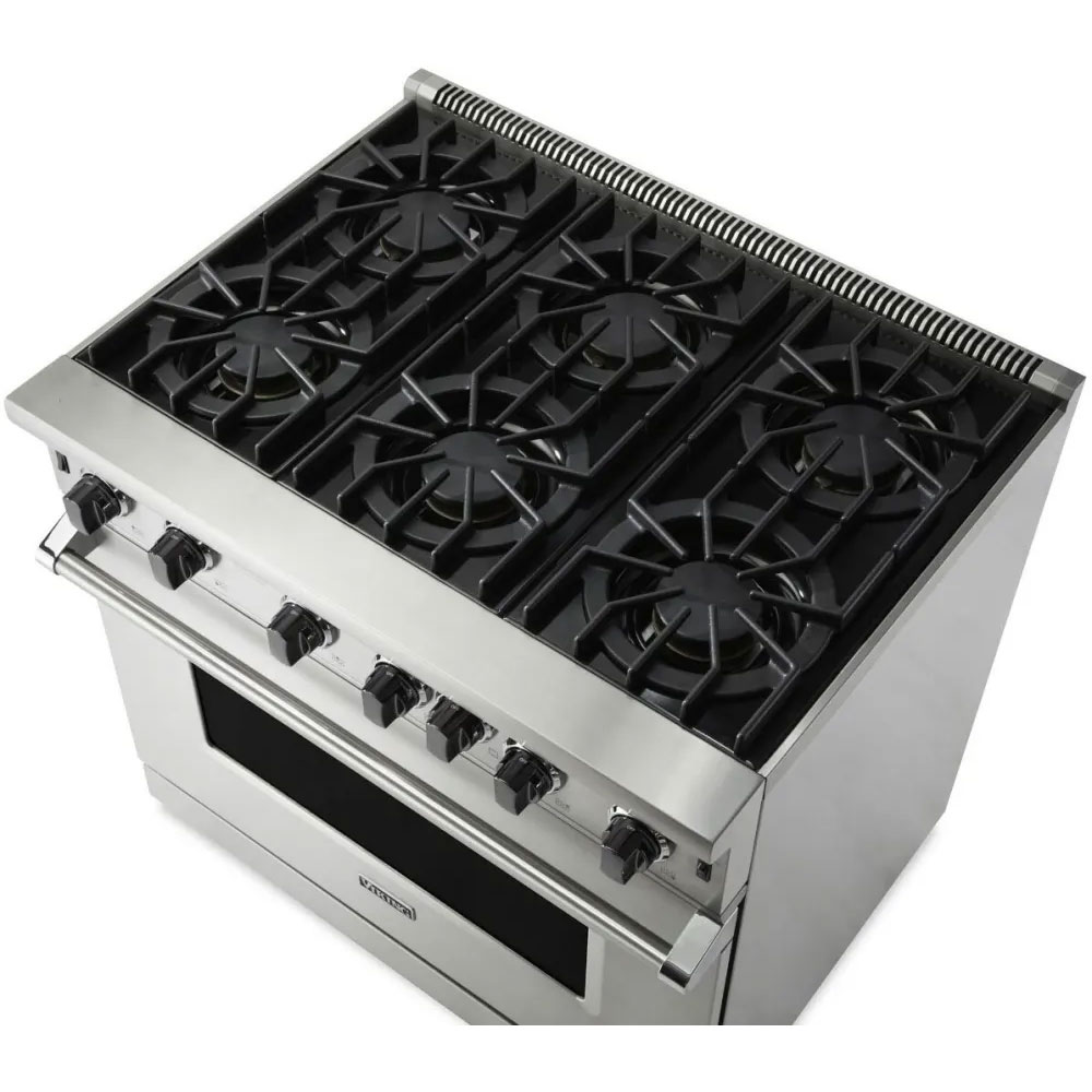 Viking_VGIC53626B_5_Series_36"_Open_Burner_Gas_Range_cooktop