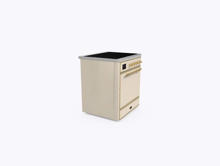 ILVE_UMI30QNE3AWG_Majestic_II_30"_Induction_Range_Left_Angle